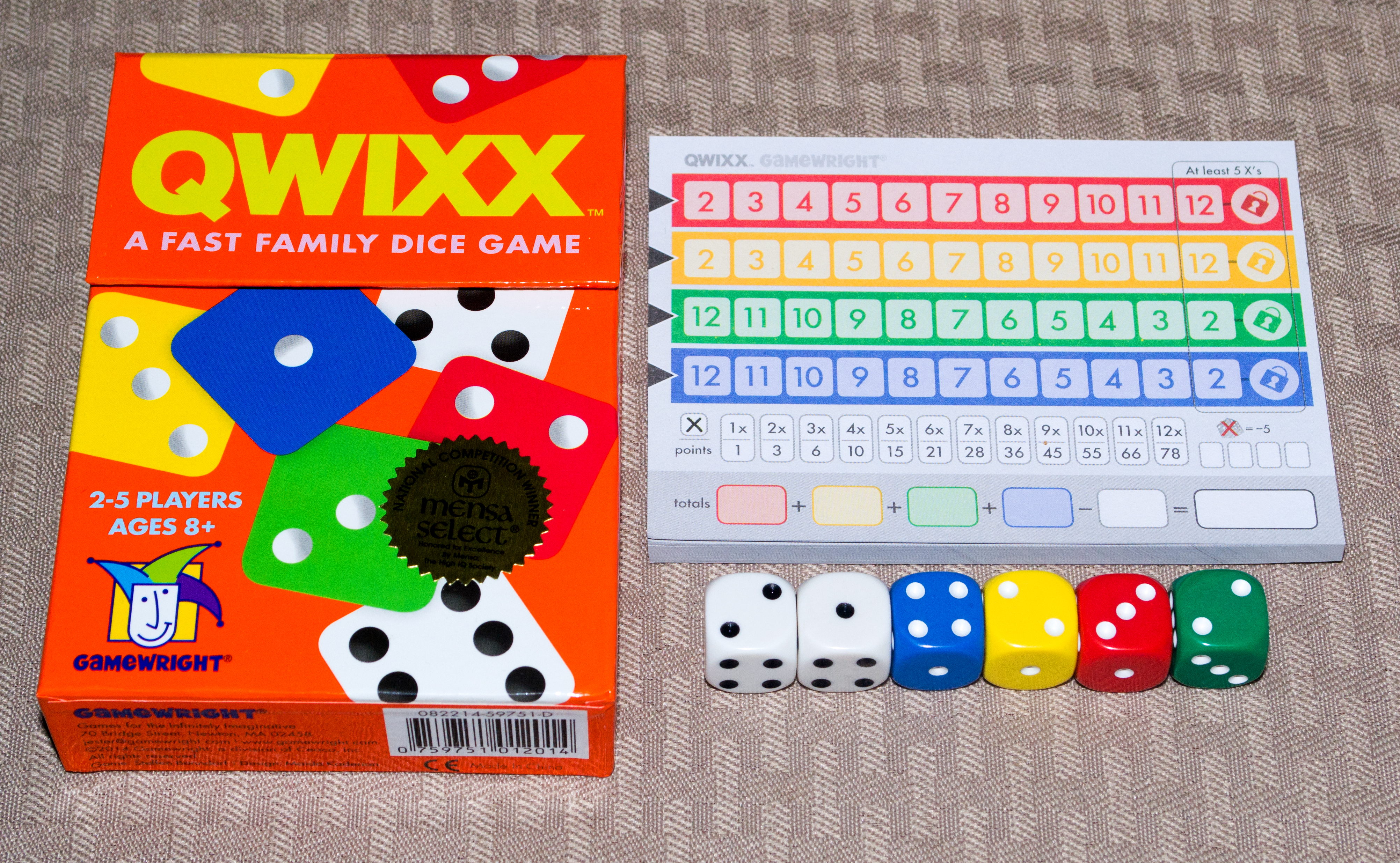 Quixx Card Game