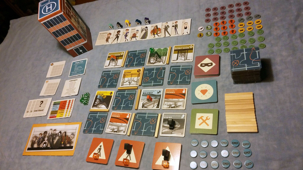 Burgle Bros.: 1-4 Players, Ages 12+, Average Play Time = 45-90 Minutes