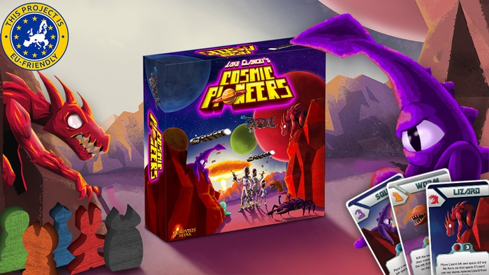 Cosmic Pioneers: 2-4 Players, Ages 13+, Average Play Time = 40-60 Minutes